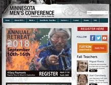 Tablet Screenshot of minnesotamensconference.com